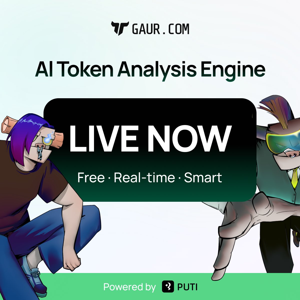 Gaurdotcom's tweet image. Gaur.com - AI Token Analysis Engine is Live 🚀

Free - Real-Time - Intelligent ⭐️

Currently available for all Curated Tokens 🦬

Powered by @putiworld using A2A + MCP protocols 🫶