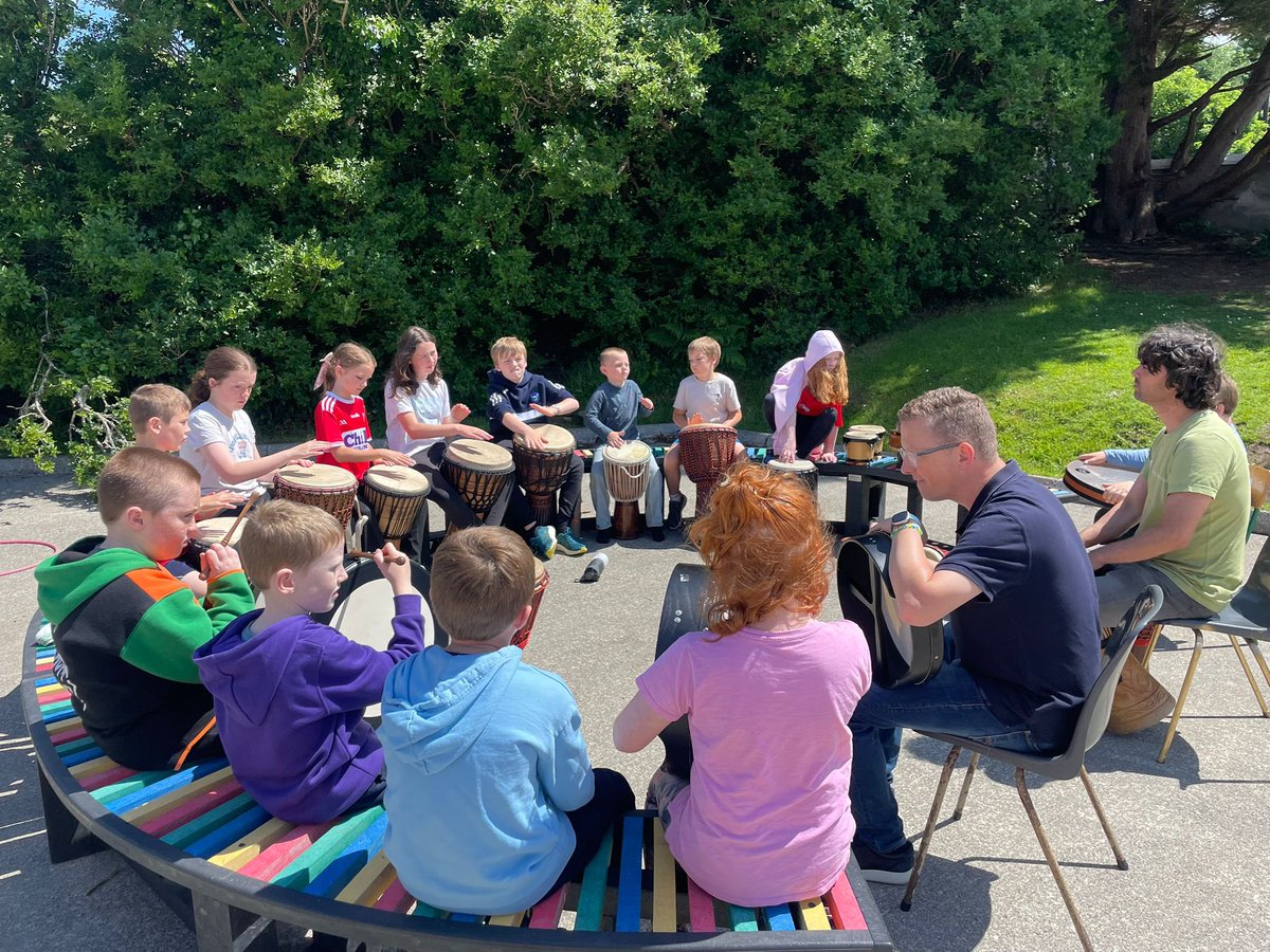 Thanks to Catríona, Brian and Fergal for coming to our school today to do a music workshop. #BereIsland #BereIslandGlamping