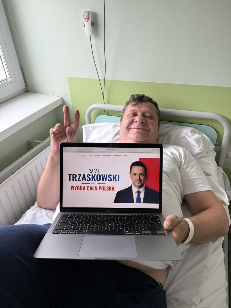Jestem po udarze mózgu ale pamiętajcie aby oddać swój głos na Rafała, bo inaczej wy też możecie zachorować na śmiertelną chorobę pislandii.
