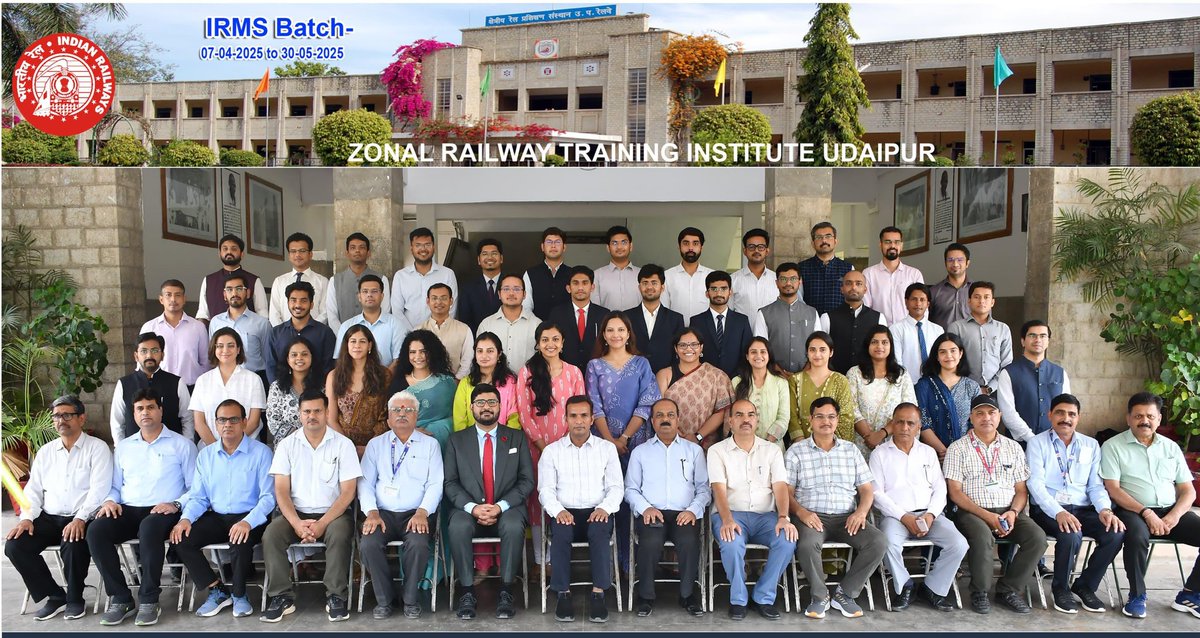 45 officer trainees from #IRMS(Traffic) of 2022 &amp; 2023 batch successfully completed their 8-week training at ZRTI, Udaipur. The program focuses on basics of Commercial &amp; Operational aspects of Indian Railways. 
<a href="/IRITMLKO/">IRITM</a> 
 #IndianRailways