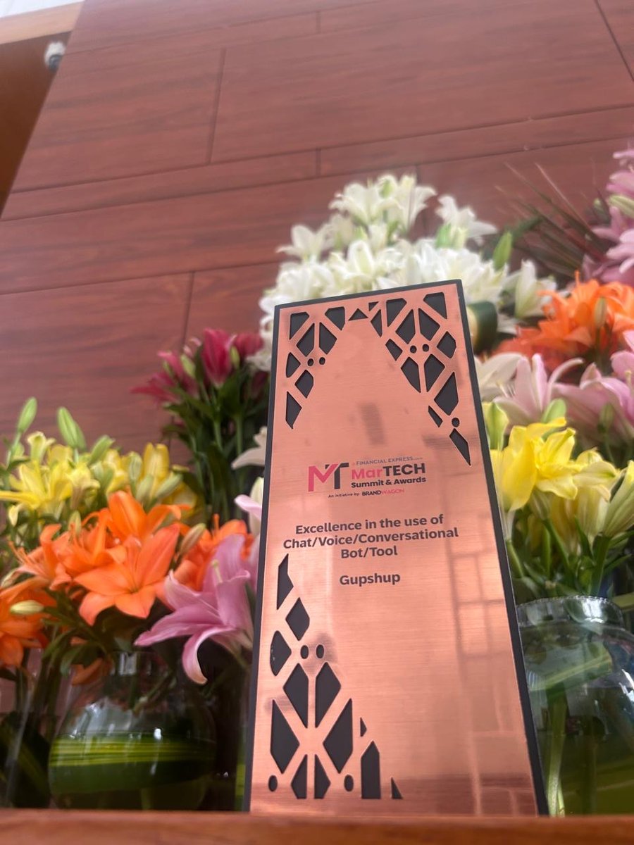 Big win unlocked! 🏆 
Gupshup has bagged the FE Martech Award 2025 for Excellence in the Use of Chat/Voice/Conversational Bot/Tool.

In partnership with NoBroker, a leading real estate platform, we leveraged WhatsApp as the primary engagement channel.

#FEMartechAwards #Gupshup