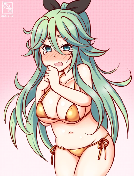 「やめてよ…放っておいて。 そんなに構わないで…」 #艦これ版真剣お絵描き60分一本勝負_20250530 #山風 TRPG見てた 遅刻+15分