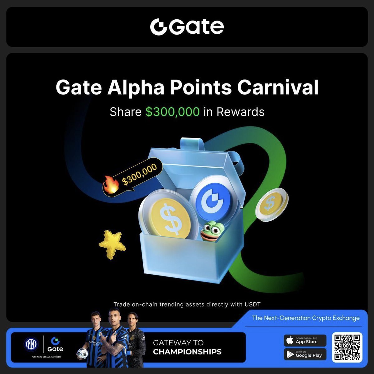UTDdave11's tweet image. 🎉Gate alpha carnival is live!

 A massive $300,000 reward pool is up for grabs

🗓️ Limited time: May 27, 6:00 - June 15, 15:59

📈 Trade, invite, complete tasks - earn points &amp;amp; unlock mystery token boxes!
Join now:gate.com/signup/VLDFBLL…
#GateAlphaPoint #AlphaCarnival #GateCom