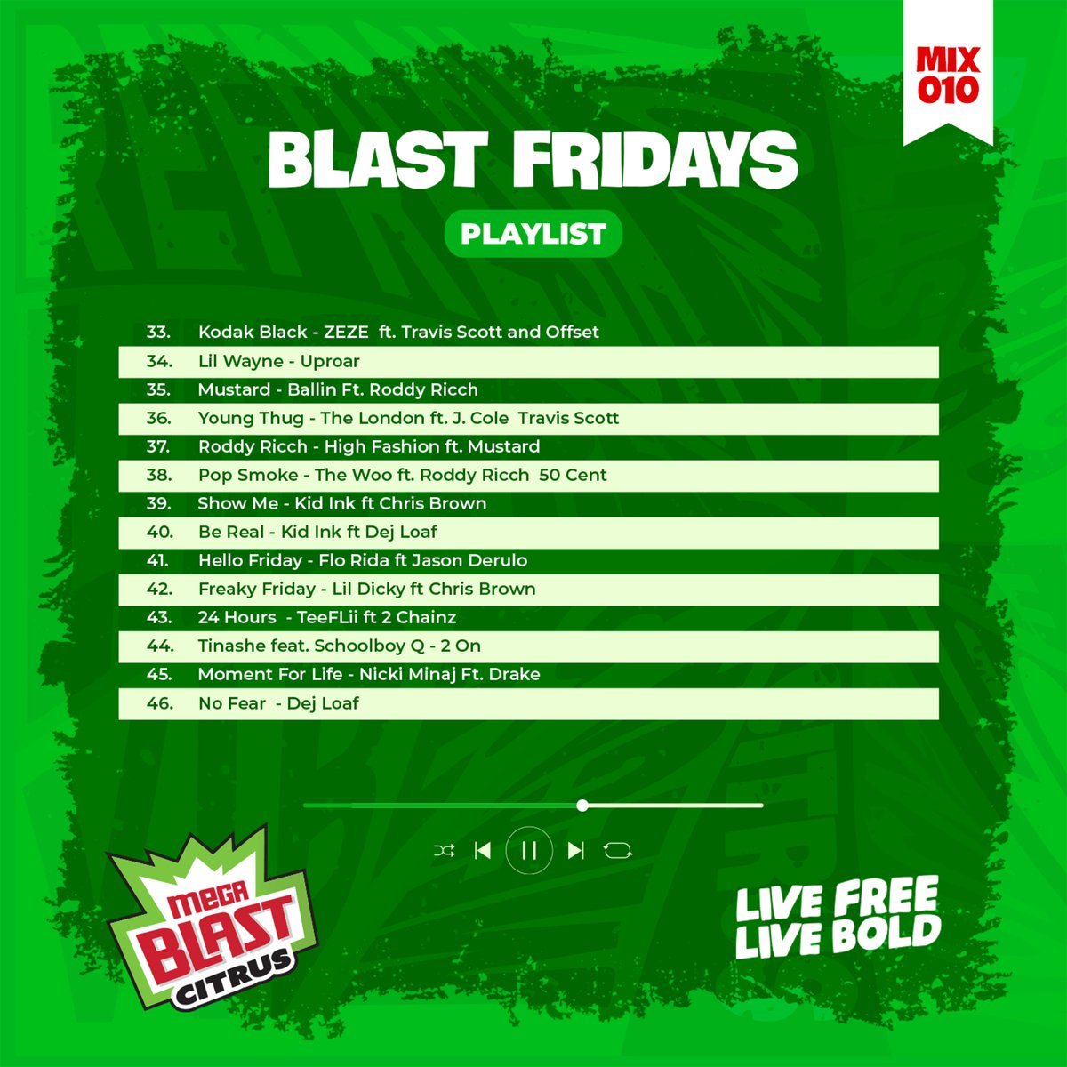 MegaBlastUg's tweet photo. Good vibes only!💯 Let bold energy and great music kick off your weekend.🎵🎶

Grab a #MegaBlast, turn up the volume, and join @DJKasBaby as he takes you on a flavor-filled music ride.😎

Enjoy! https://t.co/1omN6JmuvP 

#BlastFridays | #LiveFreeLiveBold https://t.co/k7T3FWDLFa