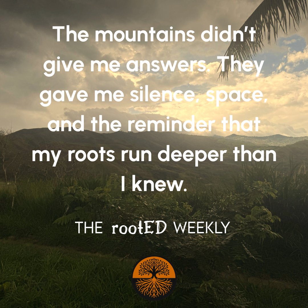 Just got back from Colombia, my first visit in over a decade.
This week’s special edition of #RootEDWeekly is a reflection on what the mountains, murals, and my tía’s asada taught me about leadership, belonging, and equity.
Read it here: rootedconsultnc.com/rooted-weekly/…
#NCEd #LatinxEd