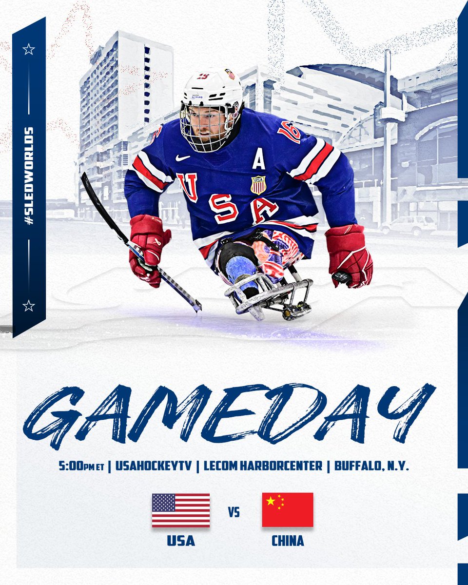 It's finally GAMEDAY 🙌

Tune into USAHockeyTV.com at 5pm ET to catch Team USA's semifinal matchup against China 🇺🇸

Preview: bit.ly/43S9kNt | #SledWorlds