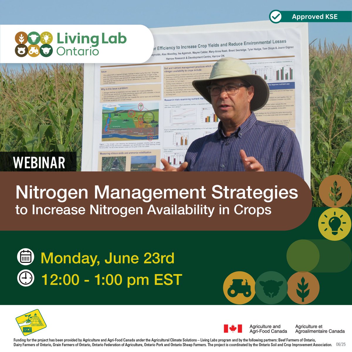 Ontario Soil & Crop (@ontariosoilcrop) on Twitter photo KSE OPPORTUNITY! Join Craig Drury <a href="/AAFC_Canada/">AAFC Canada</a> Jun23 @ 12pm for a virtual event on N management to boost yields: how to reduce N losses, optimize methods/timing/rates, use cover crops for efficiency & more!
#OFCAF applicants must complete a #KSE. Register: KSE OPPORTUNITY! Join Craig Drury <a href="/AAFC_Canada/">AAFC Canada</a> Jun23 @ 12pm for a virtual event on N management to boost yields: how to reduce N losses, optimize methods/timing/rates, use cover crops for efficiency & more!
#OFCAF applicants must complete a #KSE. Register: