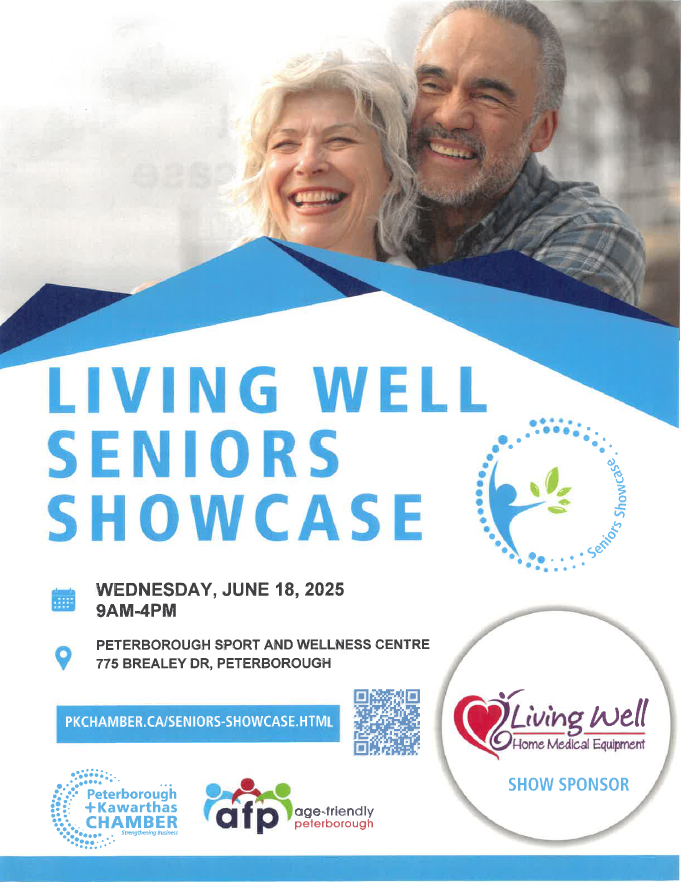 Save the Date! The Living Well Seniors Showcase is in less than 3 weeks. Did you know it is one of the largest senior trade shows in Canada?
Find us there: June 18 from 9am - 4pm at the Peterborough Sport and Wellness Centre.
For more info: pkchamber.ca/seniors-showca…
<a href="/ptbochamber/">PKChamber</a>