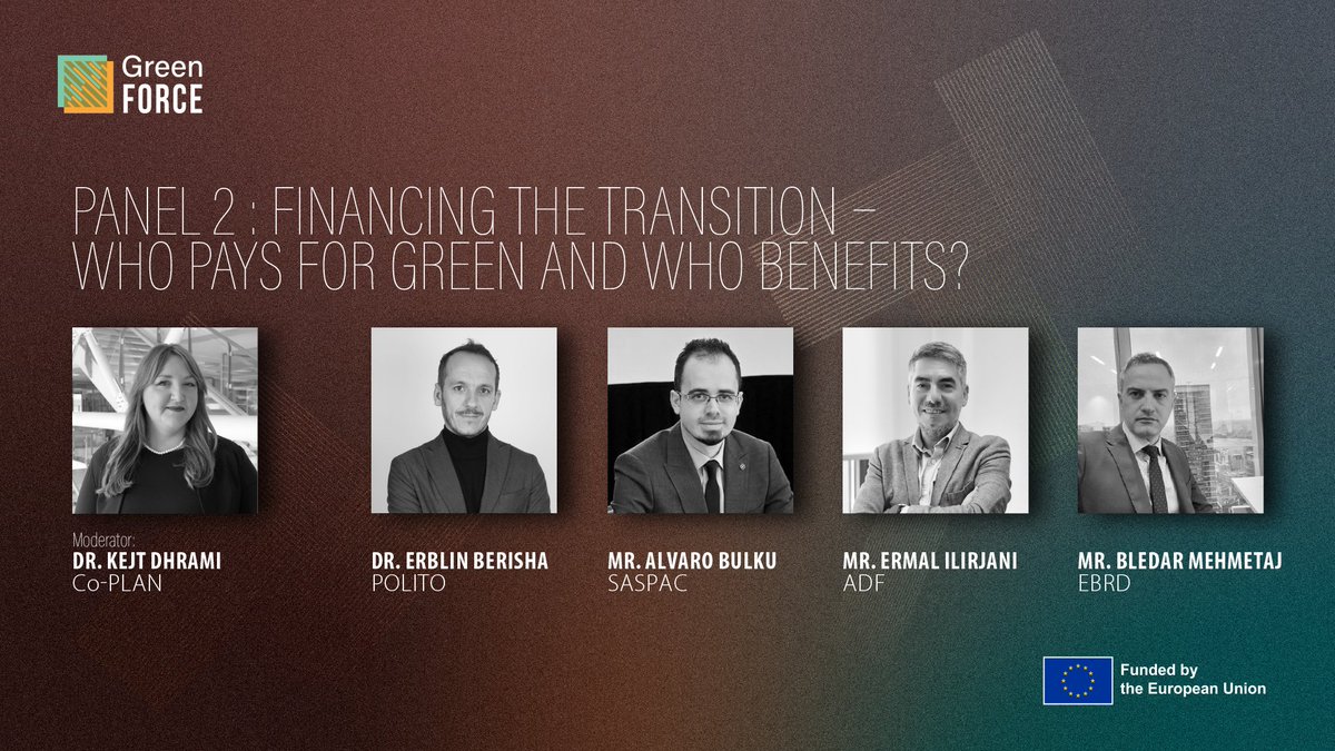 The green transition isn’t just about policies and plans—it’s also about 𝗺𝗼𝗻𝗲𝘆.
At the final #GreenFORCE event, a dedicated panel will ask the tough question: “𝗪𝗵𝗼 𝗽𝗮𝘆𝘀 𝗳𝗼𝗿 𝘁𝗵𝗲 𝗴𝗿𝗲𝗲𝗻 𝘁𝗿𝗮𝗻𝘀𝗶𝘁𝗶𝗼𝗻, 𝗮𝗻𝗱 𝘄𝗵𝗼 𝗯𝗲𝗻𝗲𝗳𝗶𝘁𝘀?” #changesforgreen