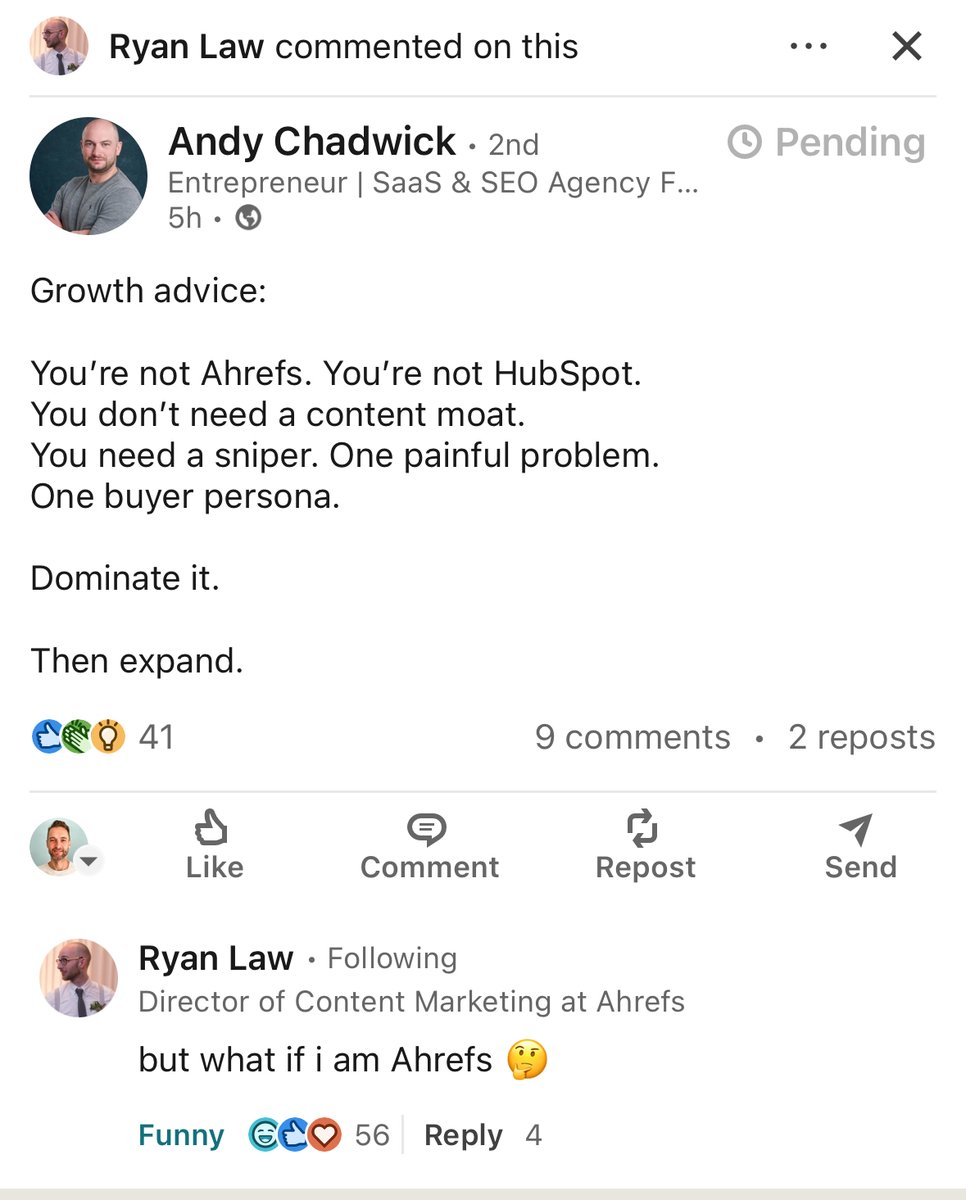 Linkedin is funnier that you think 😅