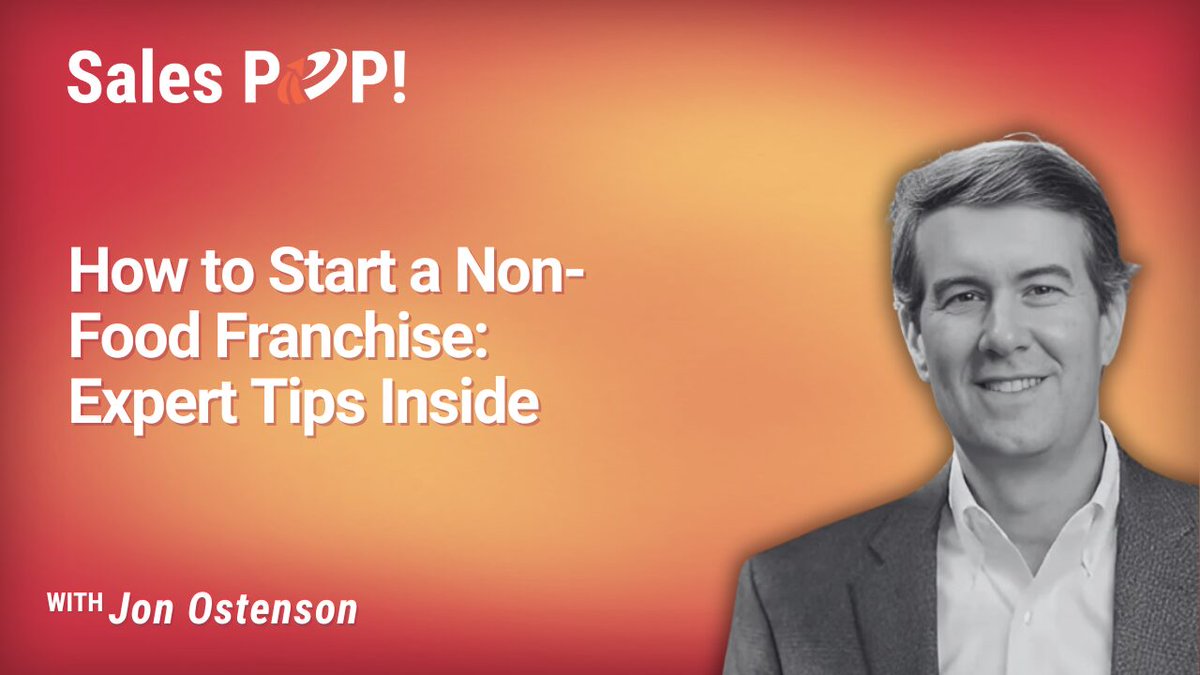 👉Ready to own a non-food franchise? In our Expert Insight Interview, John Ostenson, author of Non-Food Franchising, shares tips on choosing the right franchise, costs ($150K+), and why pet care &amp; home services excel:  zurl.co/N2tNN #Franchise #BusinessTips #SalesPOP