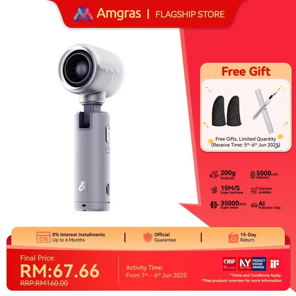 aimankolepeh's tweet photo. Check out Amgras MetaHeld Fan Pro2 handheld hanging umbrella fan portable foldable mini turbo fan speed adjustable rechargeable for RM67.66. Get it on Shopee now! https://t.co/8GgnqeOxLC https://t.co/T0WK98jxIy