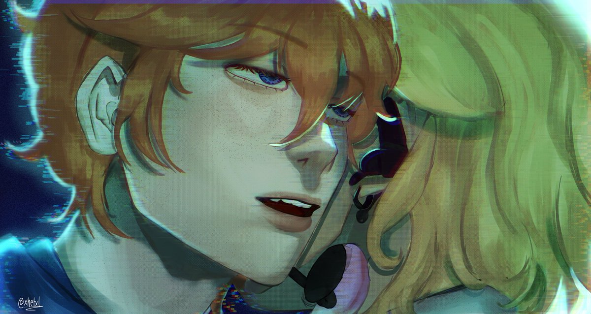 #CHILDE as Luka in #alnst round 7, blink gone! (and albedo as till:3) #artmoots #GenshinImpact