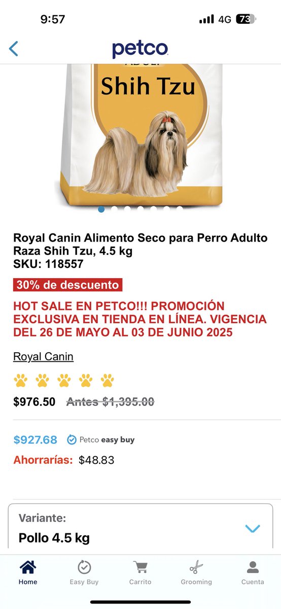 civivaro's tweet photo. Con dos días de diferencia @PetcoMexico no respeta precios. Llame al 800 112 8105 y no me dieron solución. Ayuda @Profeco https://t.co/4ZXpw8jORv
