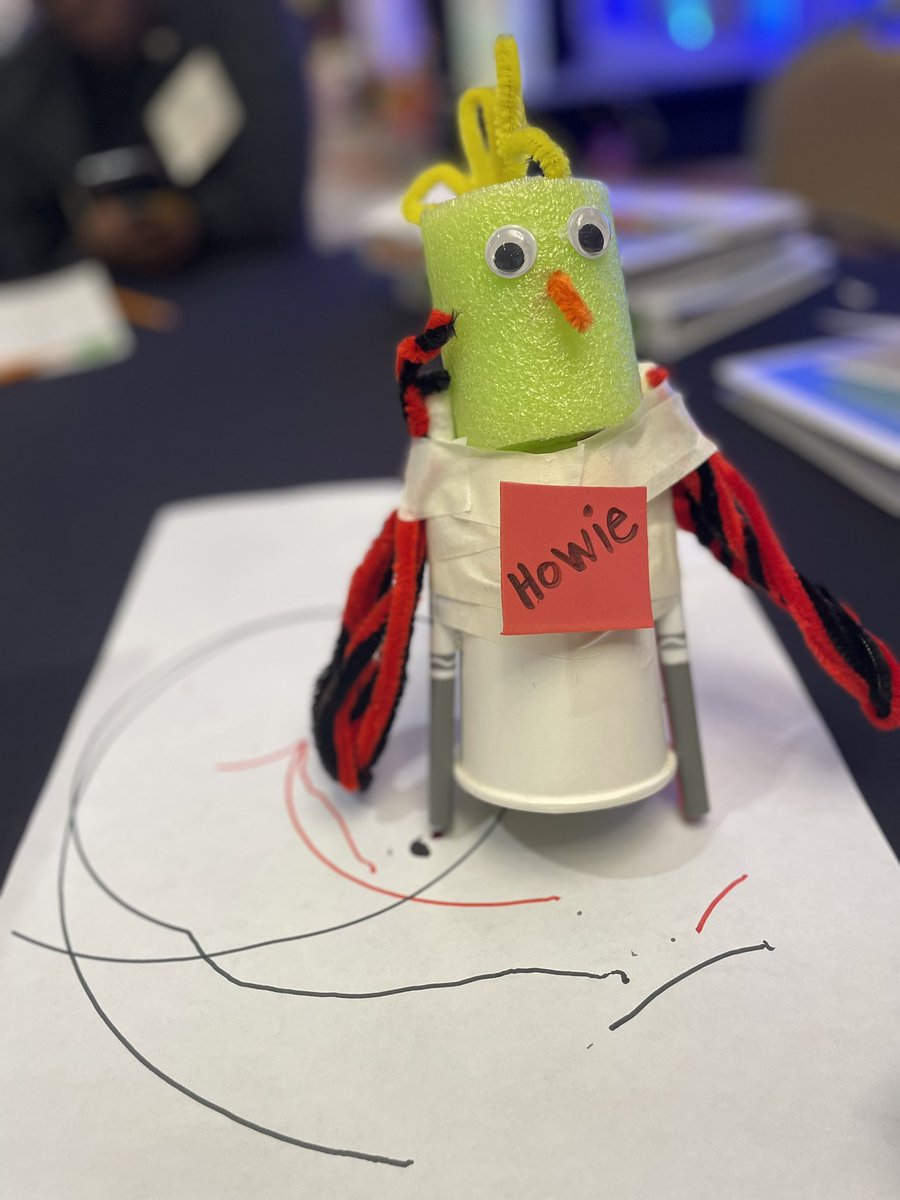 showing off school spirit with Howie art robot🤖🎨 <a href="/IsonSpringsES/">IsonSpringsES</a> <a href="/ArtsNOW1/">ArtsNOW</a> 
#artsintegration #ArtsNOWGA