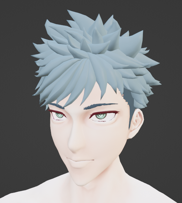 wip 髪型の具現化と顔のテクスチャのラフ。髪型は、いくつか準備したい。
顔が同じでも結構印象変わるよね。

#b3d   #VRChat #blender #ミヅチ君