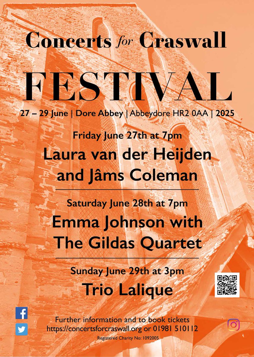 🎶🎶4 weeks to go! 

Join us for three days of fabulous music with 10 fantastically talented British and European chamber musicians.

Secure your seat now at bit.ly/3aGXxXg