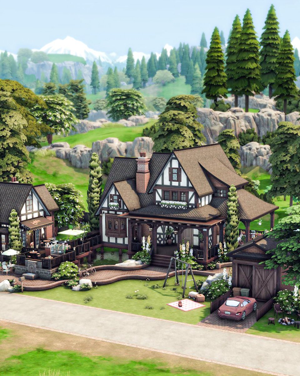 create4sims's tweet photo. Here is my entry to my own shell challenge 🌿 I built a cozy Tudor Style home with a whimsical flower shop 🌸
On the Gallery, ID Create4sims
#EAPartner #thesims4 https://t.co/64jzupwlYs
