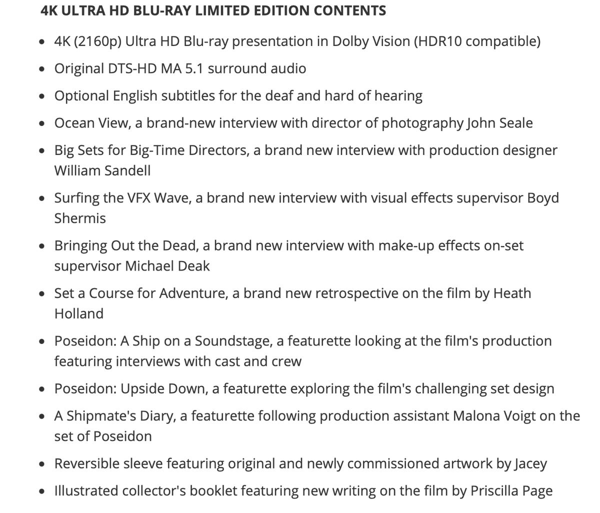I'm excited to announce my involvement with the upcoming 4K UHD release of Wolfgang Petersen's POSEIDON. I contributed a brand new retrospective about the film, and I can't wait for you to see it! Full list of features at the link:
arrowvideo.com/4k/poseidon-li…
