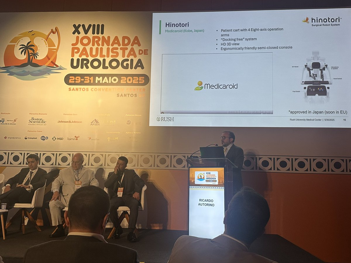 Bárbara Melão, MD, PhD (@bavilima) on Twitter photo What an honor to have <a href="/ricautor/">Riccardo Autorino MD PhD FACS</a> in Brazil to discuss the landscape of robotic surgery worldwide #JPU25
<a href="/wroclawski_uro/">Marcelo Wroclawski</a> <a href="/WbusatoJr/">Wbusato</a> <a href="/CSuartz/">Caio Suartz</a> <a href="/albertotm82/">Carlos Alberto Toledo MartĂnez</a> <a href="/clovis_fraga/">Clovis Fraga T. Pereira</a> <a href="/psalustiano/">Paulo Roberto Salustiano</a> <a href="/DrMourato/">Dr. Rafael Mourato</a> @MSdoNascimento <a href="/Lfsala/">Luis Fernando Sala</a> <a href="/OncoAlert/">OncoAlert</a> What an honor to have <a href="/ricautor/">Riccardo Autorino MD PhD FACS</a> in Brazil to discuss the landscape of robotic surgery worldwide #JPU25
<a href="/wroclawski_uro/">Marcelo Wroclawski</a> <a href="/WbusatoJr/">Wbusato</a> <a href="/CSuartz/">Caio Suartz</a> <a href="/albertotm82/">Carlos Alberto Toledo MartĂnez</a> <a href="/clovis_fraga/">Clovis Fraga T. Pereira</a> <a href="/psalustiano/">Paulo Roberto Salustiano</a> <a href="/DrMourato/">Dr. Rafael Mourato</a> @MSdoNascimento <a href="/Lfsala/">Luis Fernando Sala</a> <a href="/OncoAlert/">OncoAlert</a>