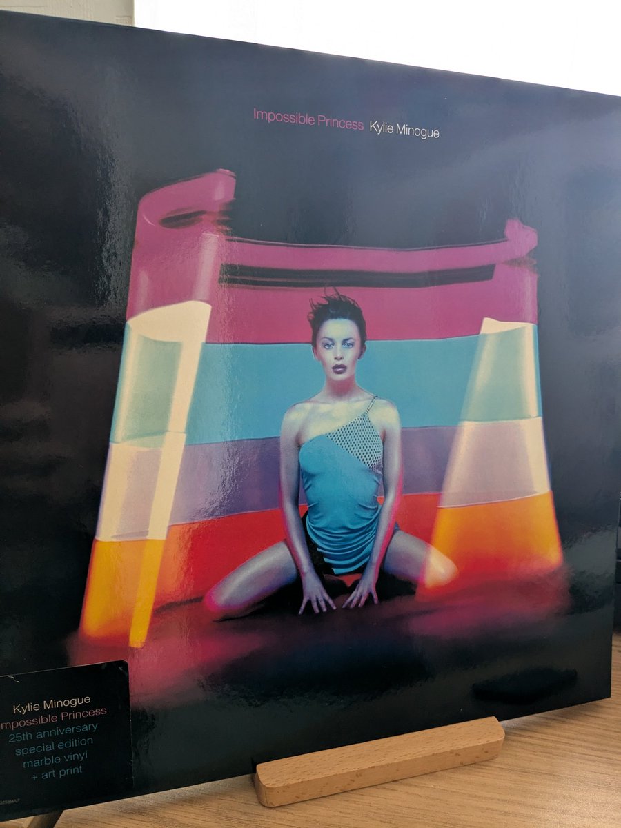 CarenLalania's tweet image. Now spinning an incredible @kylieminogue fan fave #ImpossiblePrincess 🎶💎💕🩵🧡🖤