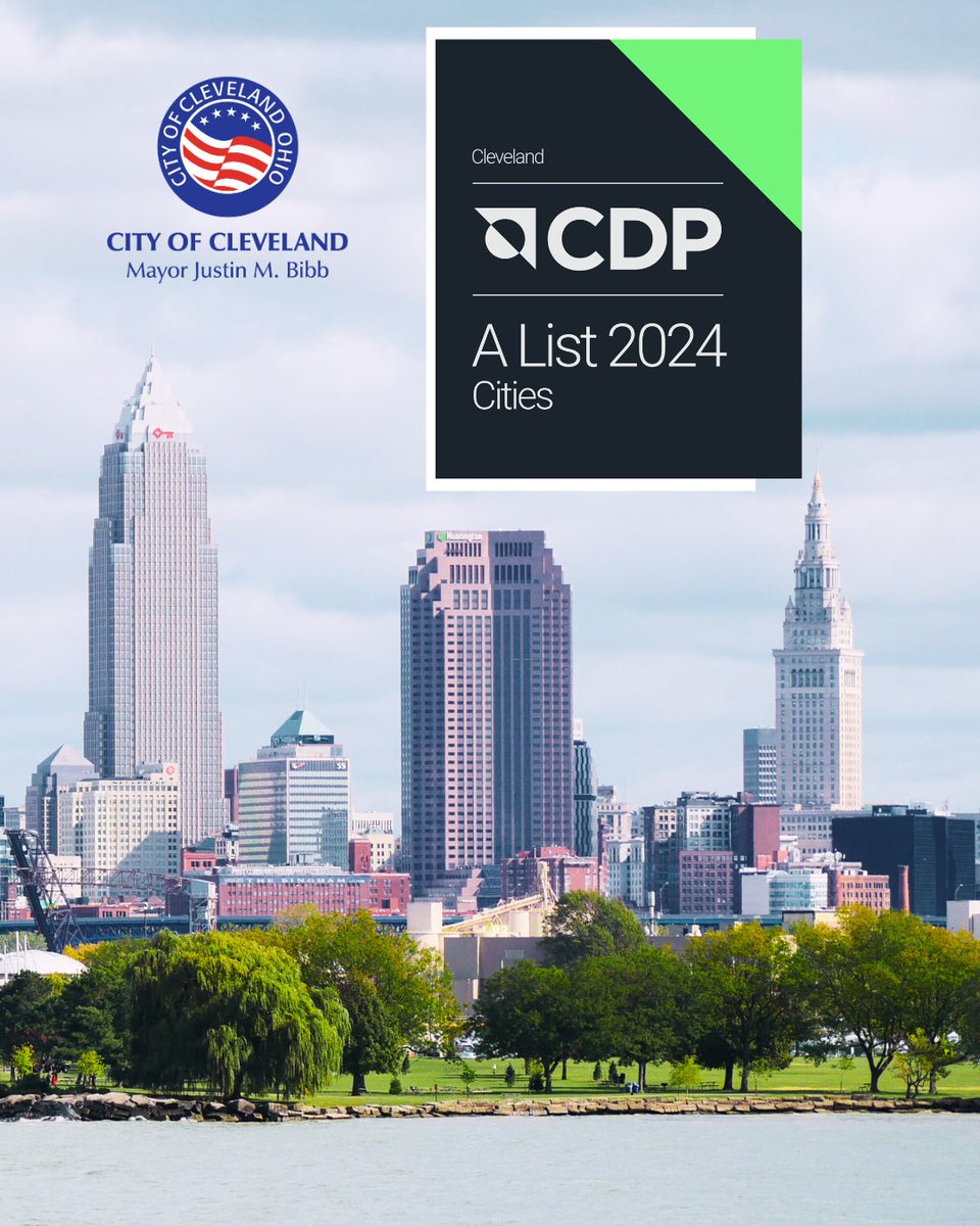Sustainable Cleveland (@sustainablecle) on Twitter photo The <a href="/CityofCleveland/">City of Cleveland</a> is proud to named on the CDP Cities A List! 🌍
Only 112 cities worldwide—and 29 in the U.S.—earned this top honor for leadership in climate action, transparency & resilience.
⏩ ow.ly/6kl550W1zkt #SustainableCLE #CDPCitiesAList #ClimateLeadership The <a href="/CityofCleveland/">City of Cleveland</a> is proud to named on the CDP Cities A List! 🌍
Only 112 cities worldwide—and 29 in the U.S.—earned this top honor for leadership in climate action, transparency & resilience.
⏩ ow.ly/6kl550W1zkt #SustainableCLE #CDPCitiesAList #ClimateLeadership