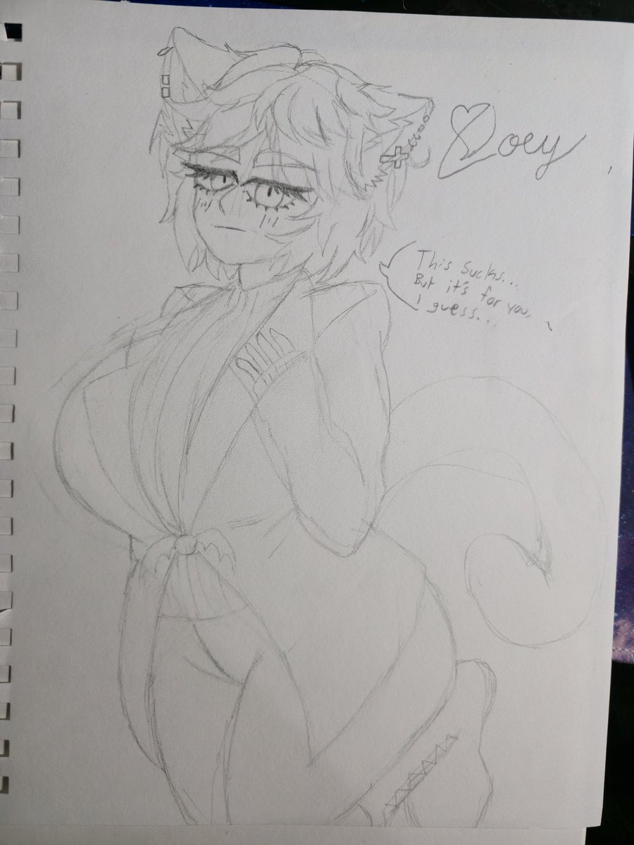 Muse still holds onto her old suit. Even Zoey has one of her own, even if she doesn't like wearing it as much.

#art #oc