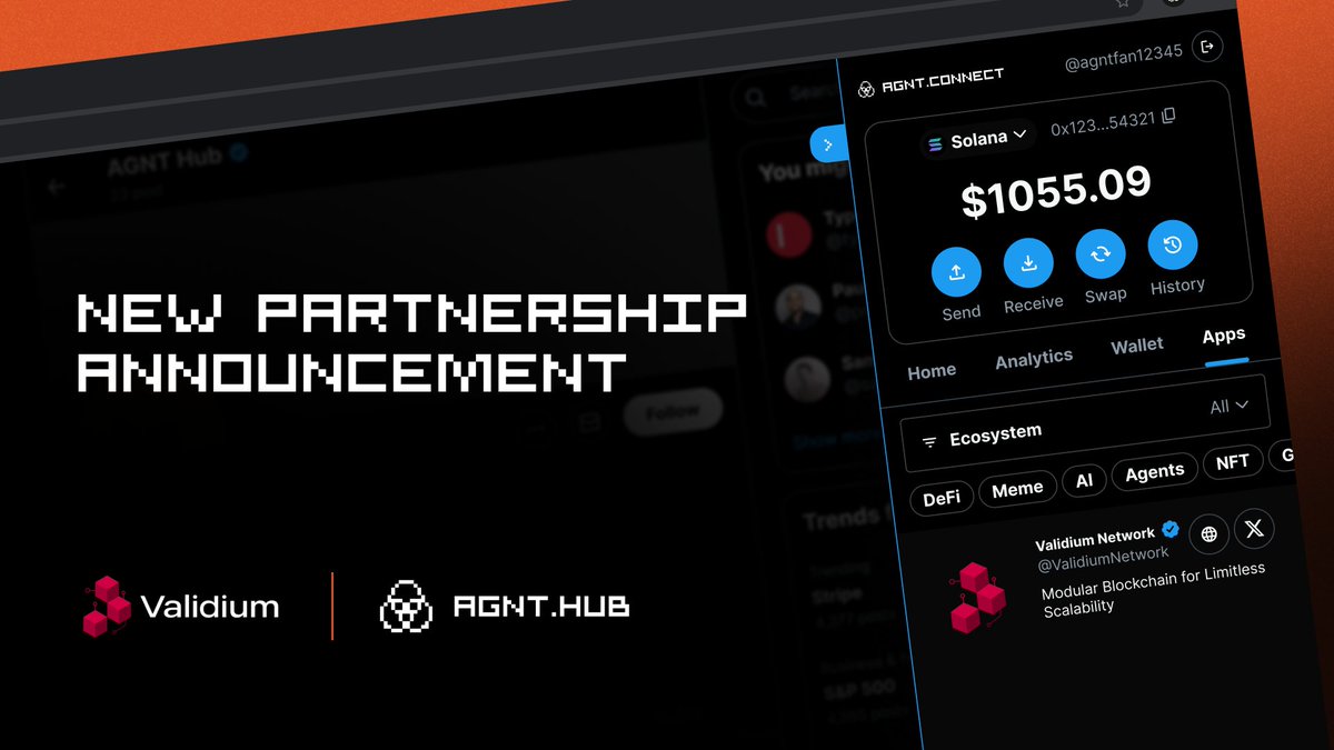 AGNT Hub (@agnt_hub) on Twitter photo New Partnership & AGNT Connect Listing – <a href="/ValidiumNetwork/">Validium Network</a> joins the AGNT Hub ecosystem!
Validium Network is a modular blockchain designed to enhance scalability by separating transaction processing from data storage.
It provides a secure and efficient infrastructure for various New Partnership & AGNT Connect Listing – <a href="/ValidiumNetwork/">Validium Network</a> joins the AGNT Hub ecosystem!
Validium Network is a modular blockchain designed to enhance scalability by separating transaction processing from data storage.
It provides a secure and efficient infrastructure for various