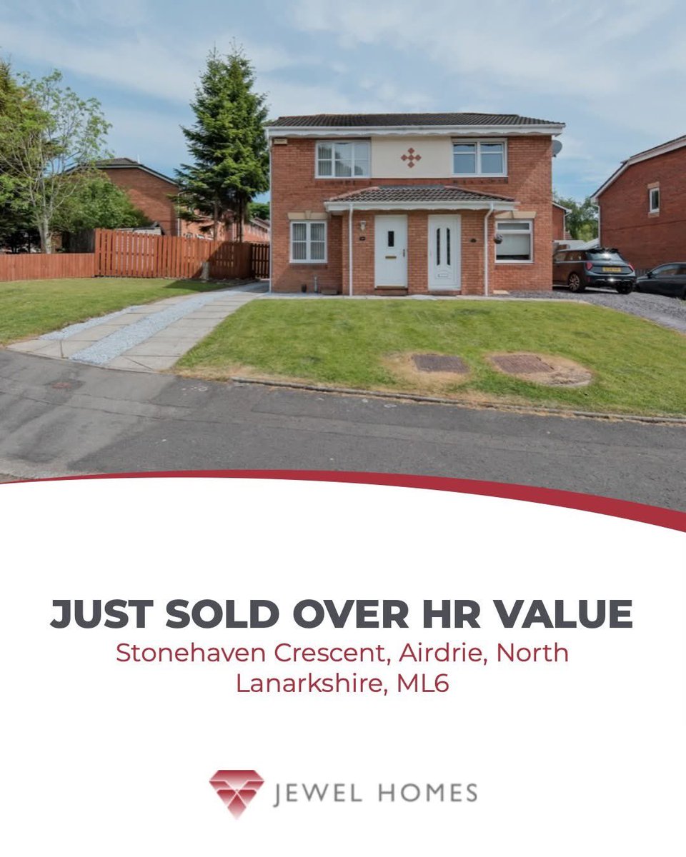 🔑 JUST SOLD OVER HR VALUE
📍 Stonehaven Crescent, Airdrie, North Lanarkshire, ML6
🏠 2 Bedrooms, Semi-detached House

🔥 FIXED SALES FEE £600 inc VAT 🔥