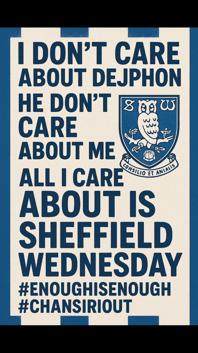 WednesdayRetro's tweet photo. CANT FUND IT 
CANT TAKE THE CLUB ANY FURTHER
NO PLAN 
NO IDEA 

CUSTOMERS
GET YOUR SEASON TICKET MONEY IN 

CHANSIRI JUST GO

🦉#swfc https://t.co/9yGW2U0cqU