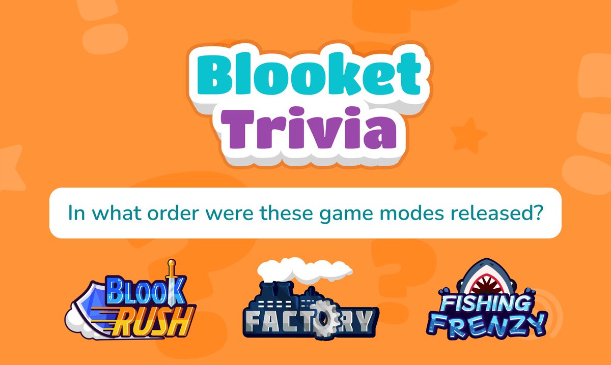Blooket Trivia! 🧠
Think you know the order? Let us know your answers!