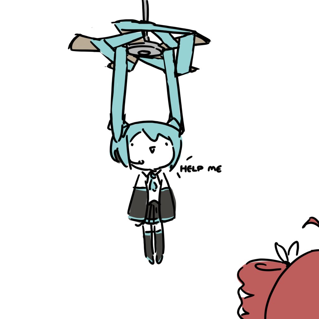 初音ミク「#VOCALOID #初音ミク #重音テト」|UltimateQBのイラスト