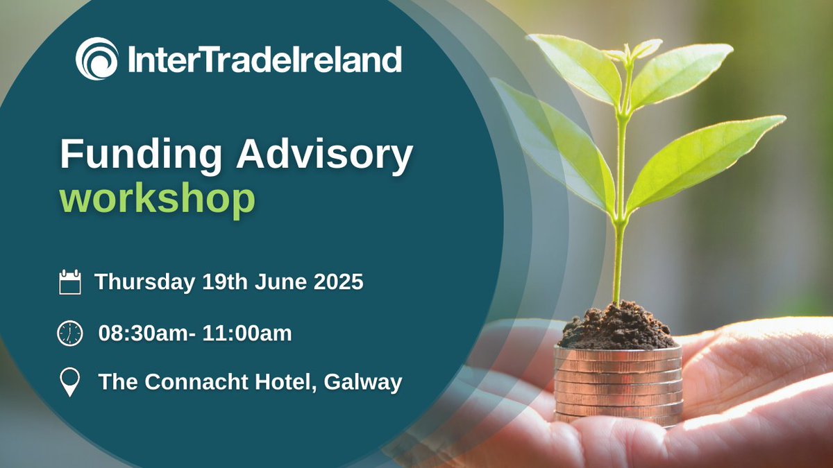 InterTradeIreland (@inter_trade) on Twitter photo Looking for funding that matches your business growth plans?
Join us in Galway on Thursday 19th June for a free breakfast session covering the full funding landscape - from bank loans to alternative finance.
Secure your spot now: eu1.hubs.ly/H0ksTBK0
<a href="/GrantThorntonIE/">Grant Thornton Ire</a> Looking for funding that matches your business growth plans?
Join us in Galway on Thursday 19th June for a free breakfast session covering the full funding landscape - from bank loans to alternative finance.
Secure your spot now: eu1.hubs.ly/H0ksTBK0
<a href="/GrantThorntonIE/">Grant Thornton Ire</a>