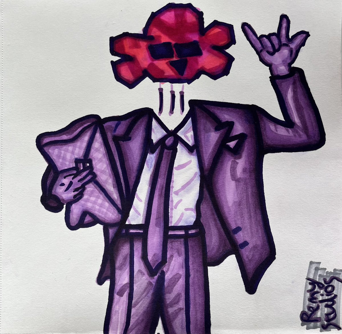 _mxke_2's tweet photo. @tylerthecreator &amp; Bottega Veneta inspired drawing 

Marker pen on card (21cm x 21cm) https://t.co/0s7kVXceKu