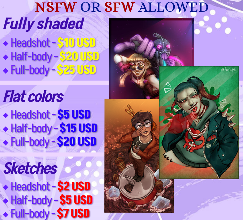 COMMISSIONS OPEN! //-🌷Hunter🌷-// tweet media