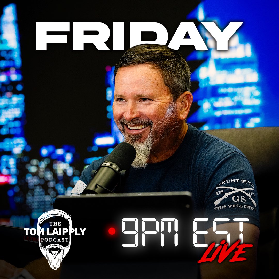 We have a great show in store for you. We’re live at 9 pm EST every weeknight on Rumble.com/c/tomlaipply , BlackrobeTV, and CTN SWFL. (Fridays on CTN Nation-wide!)