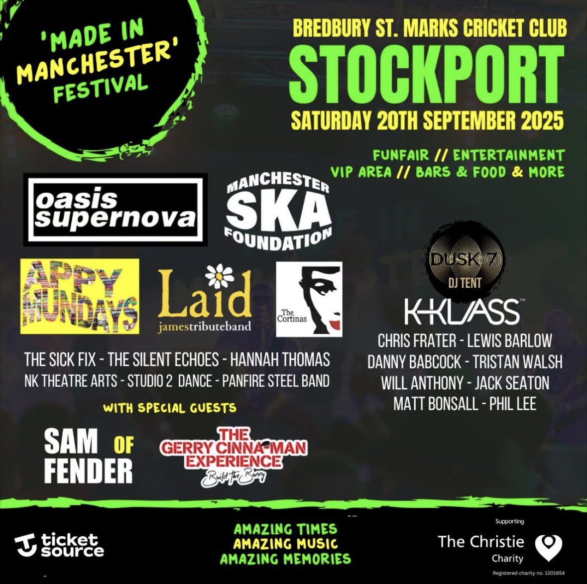 Get your tickets now for the best family day out Made in Manchester Stockport 💚💛🖤#madeinmanchester #familyfunday