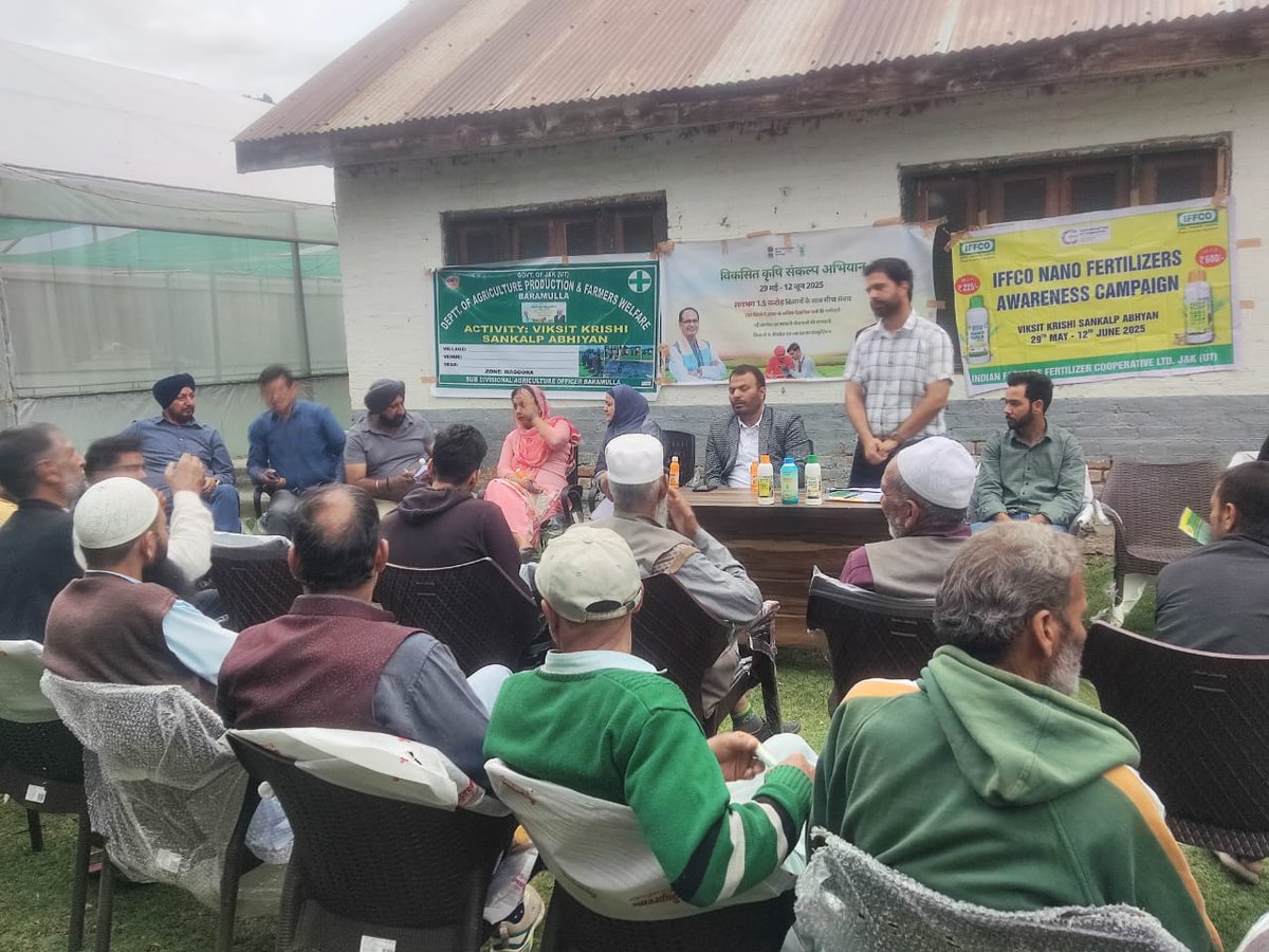 Glimpses of Day 2nd of #VKSA by ICAR CITH KVK Baramulla covering 950 farmers across 18 villages of District Baramulla by 3 teams of scientists along with officers of all line departments
#pmoindia #agrigoi #ViksitKrishiSankalpAbhiyan #ViksitKrishiAbhiyan #atari1icar #atari1icar