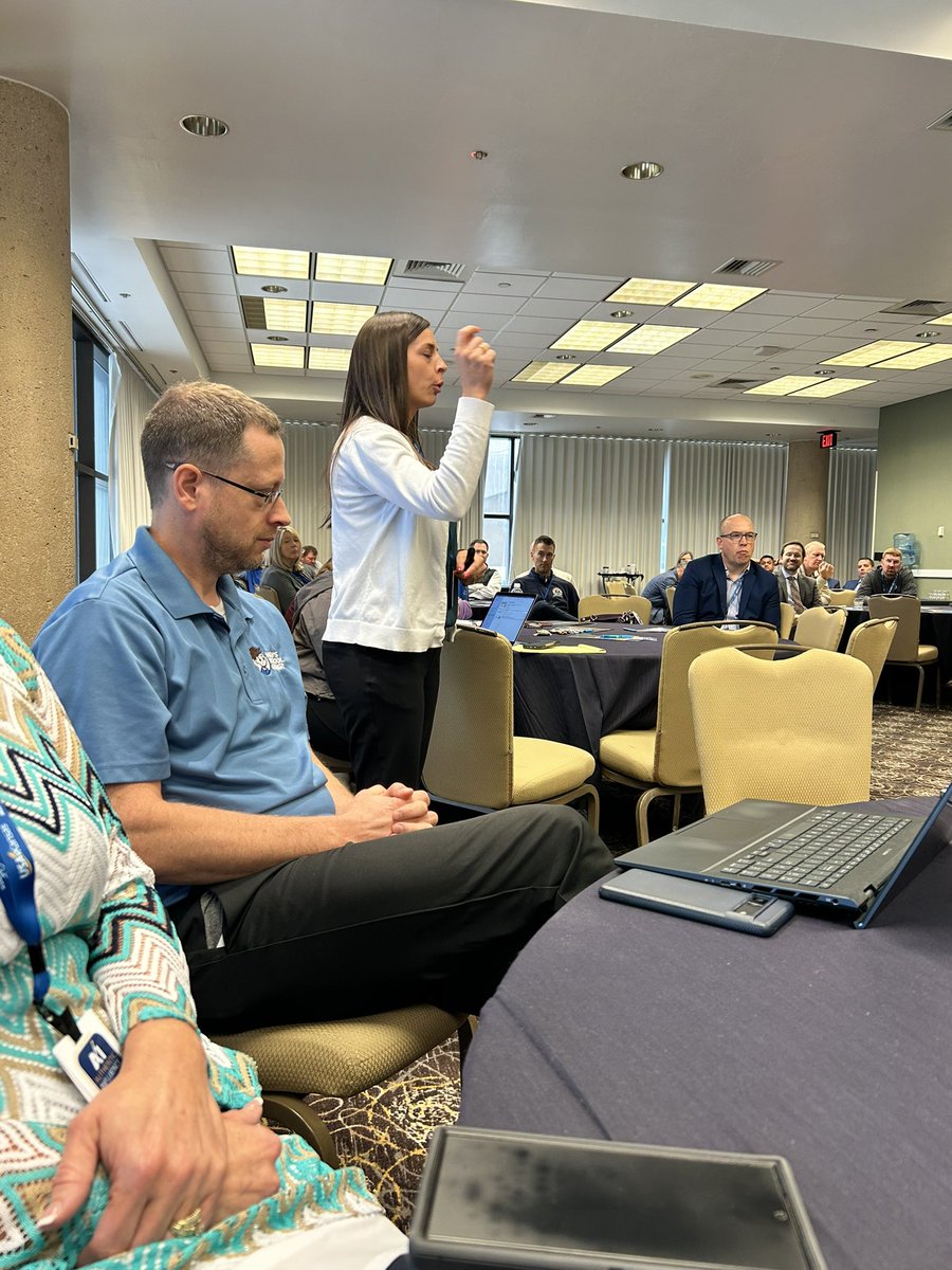 swplains's tweet photo. We had a great time listening to how schools are using #HowsSchoolGoing?. We heard first hand how they use it to #ChangeConversationsChangeOutcomes. Thanks to @BDWachs from @USD_495 and @SuptMrE from USD 417 and their teams for sharing #USAKS25 @DataInsightPart @swplains https://t.co/eRfhCZ48Mq