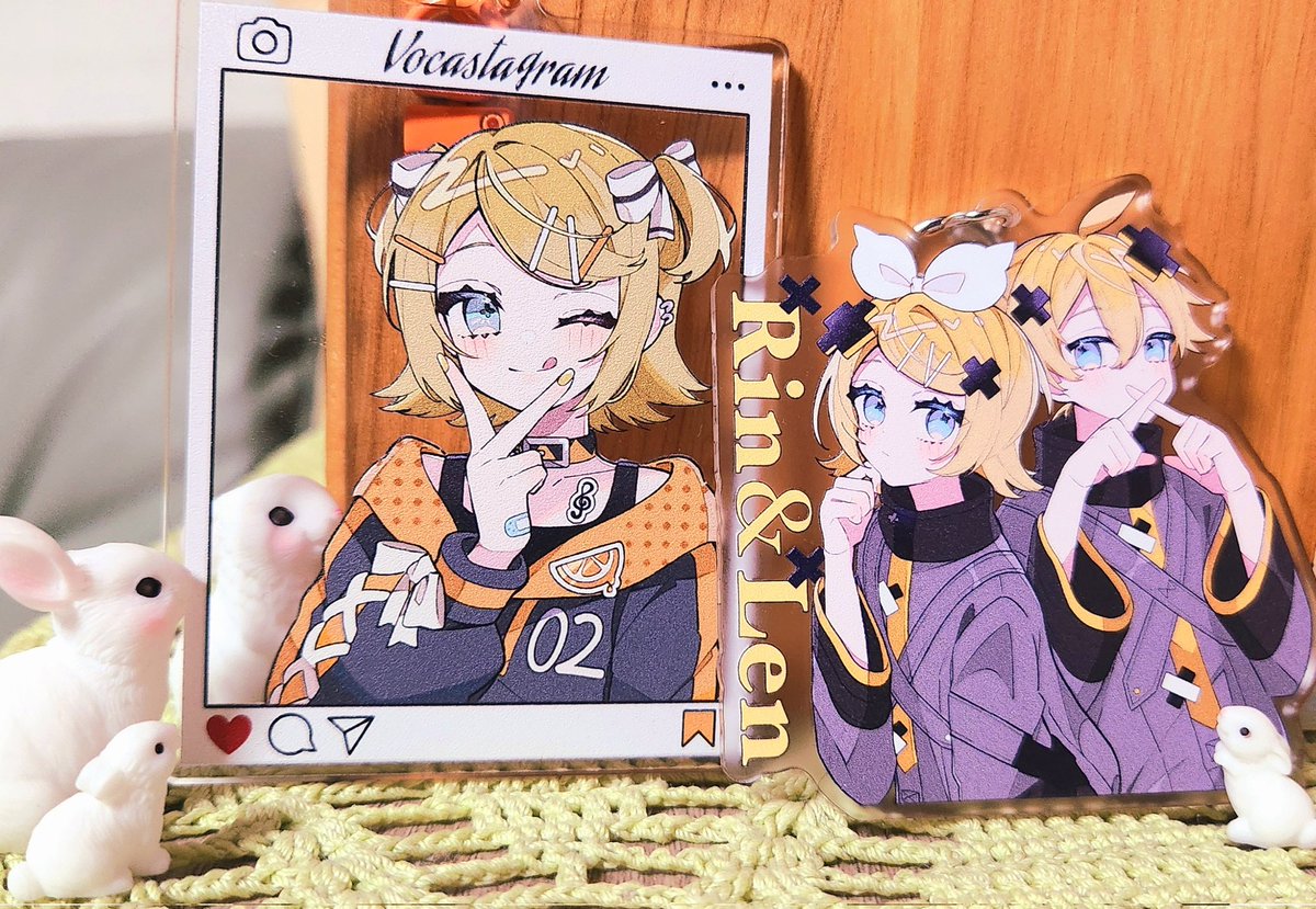 まかさん(<a href="/toubunhosiiii/">まか</a>)のグッズが届きました♡リンちゃんもレンくんもとっても可愛い〜大切に飾らせていただきます！✨(ღ˘⌣˘ღ)