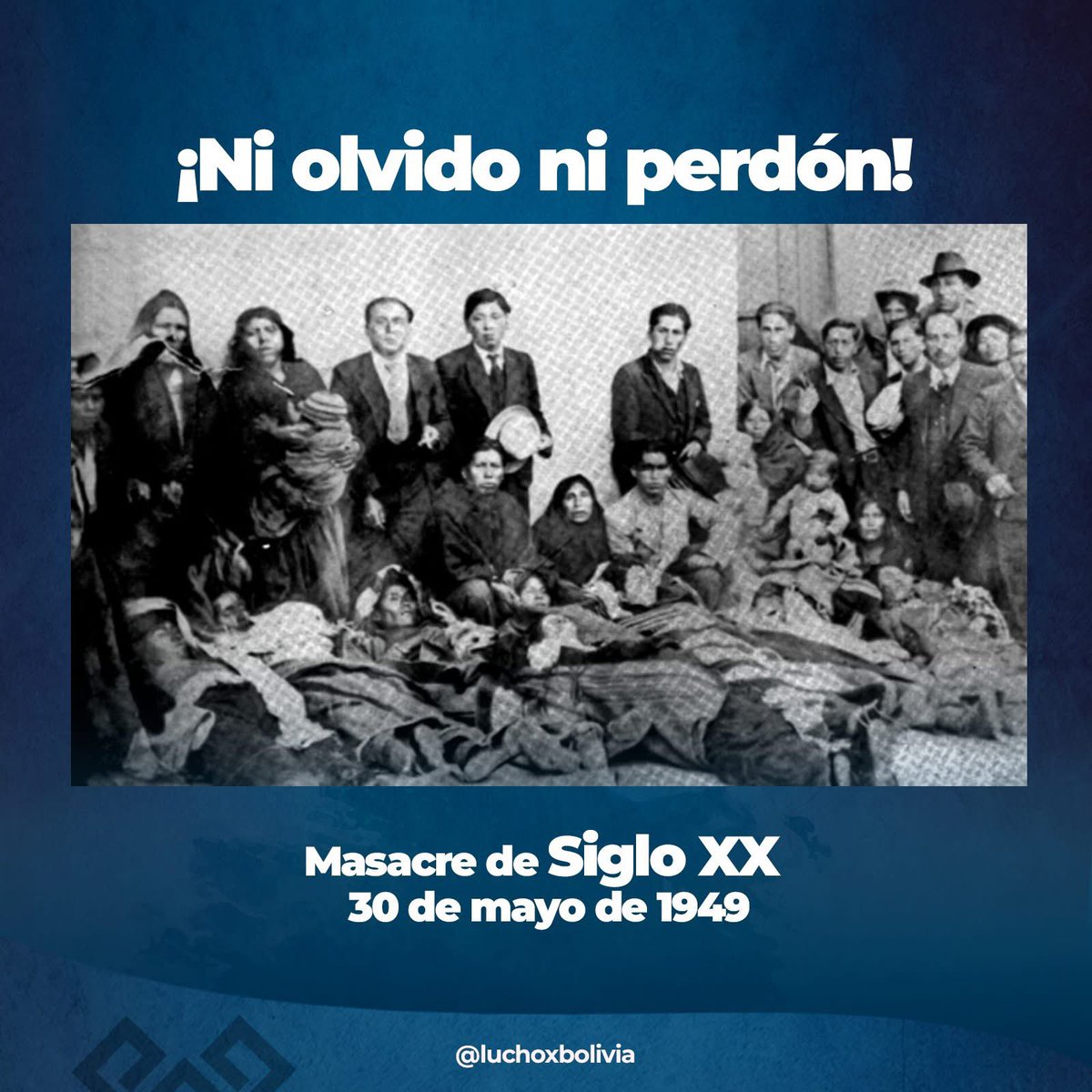 Recordamos 76 años de la masacre de la mina Siglo XX, en 1949, cuando decenas de hermanas y hermanos mineros fueron brutalmente asesinados por las fuerzas del gobierno de Mamerto Urriolagoitia, que abrieron fuego contra una multitud de trabajadores mineros y sus familias que se