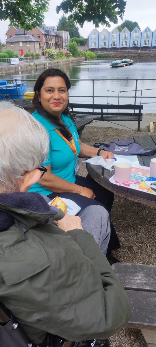 RaH_chi_bog's tweet photo. Starting the weekend with Coffee and cake by the Canal. ☕ 🍰 

Getting out and about socialising and watching the world go by, this not only promotes independence but also supports the client's wellbeing and adds to their quality of life. 🫶 https://t.co/zcIXpw2uFK
