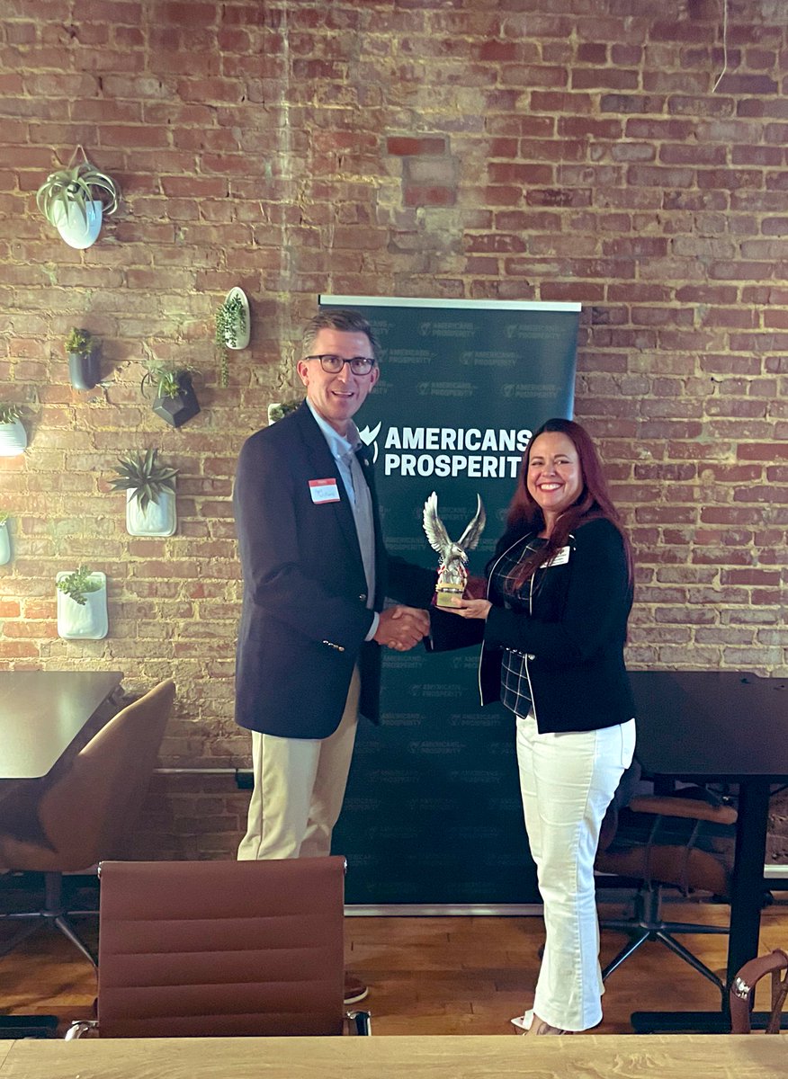 Last night in Cookeville  <a href="/gammon_grant/">Grant Gammon</a> hosted his first grassroots event, making calls across TN, brought in our state Director, <a href="/ToriVen/">Tori Venable</a> to meet volunteers &amp; <a href="/RyanWilliamsTN/">Ryan Williams</a> recognized w/ Education Freedom Fighter award!