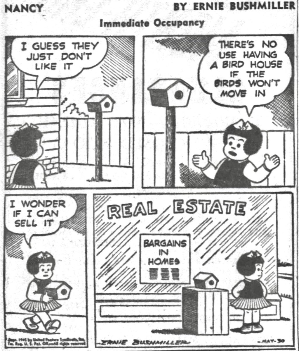 Nancy By Ernie Bushmiller 
May 30,1945