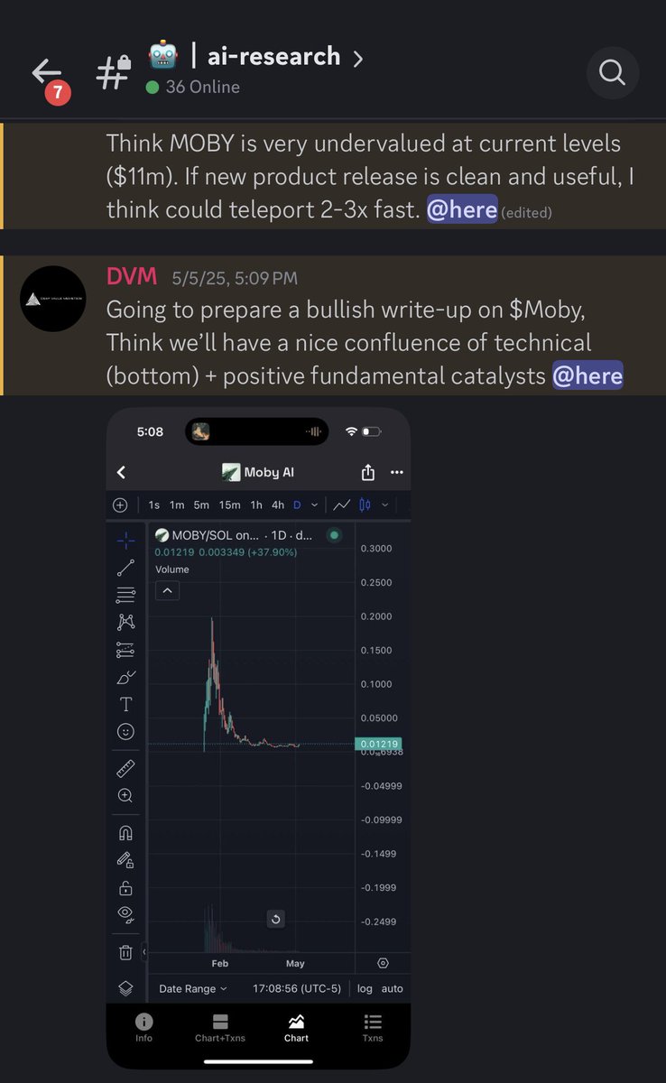 MobyScreener : Congrats to $Moby and <a href="/mattdorta/">Matias | AssetDash 🏁</a> 

*Join our Research Alpha group where we became constructive at $11m, now $23m.

- $Moby is cleaning up the listing process, offering a competitive product to DexScreener, MobyScreener
- To understand why, check its post an hour