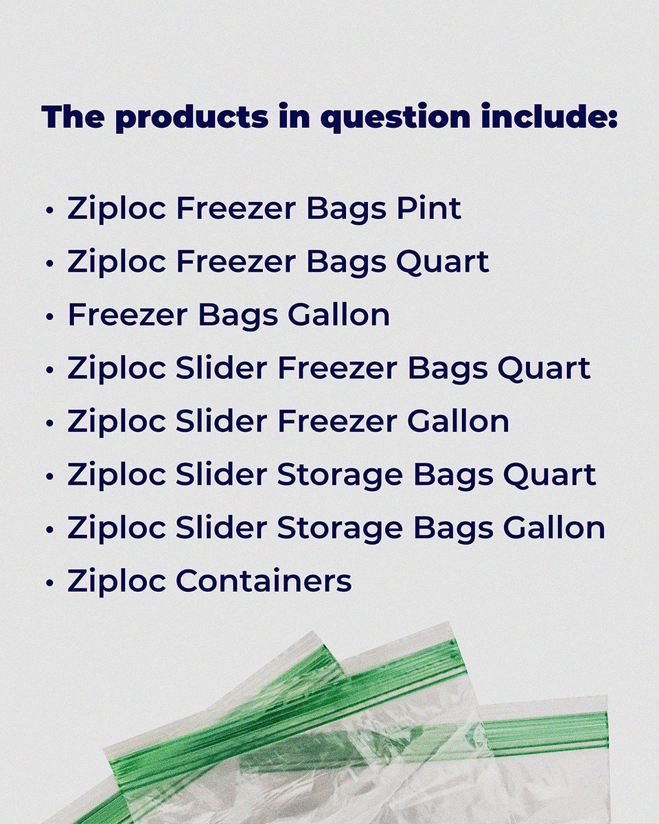 Ziploc facing lawsuit: Microplastics allegedly leak from bags when frozen/microwaved. 
 It's time to demand accountability &amp; safer materials from brands. 
 #PlasticFree #Microplastics #SustainableLiving
