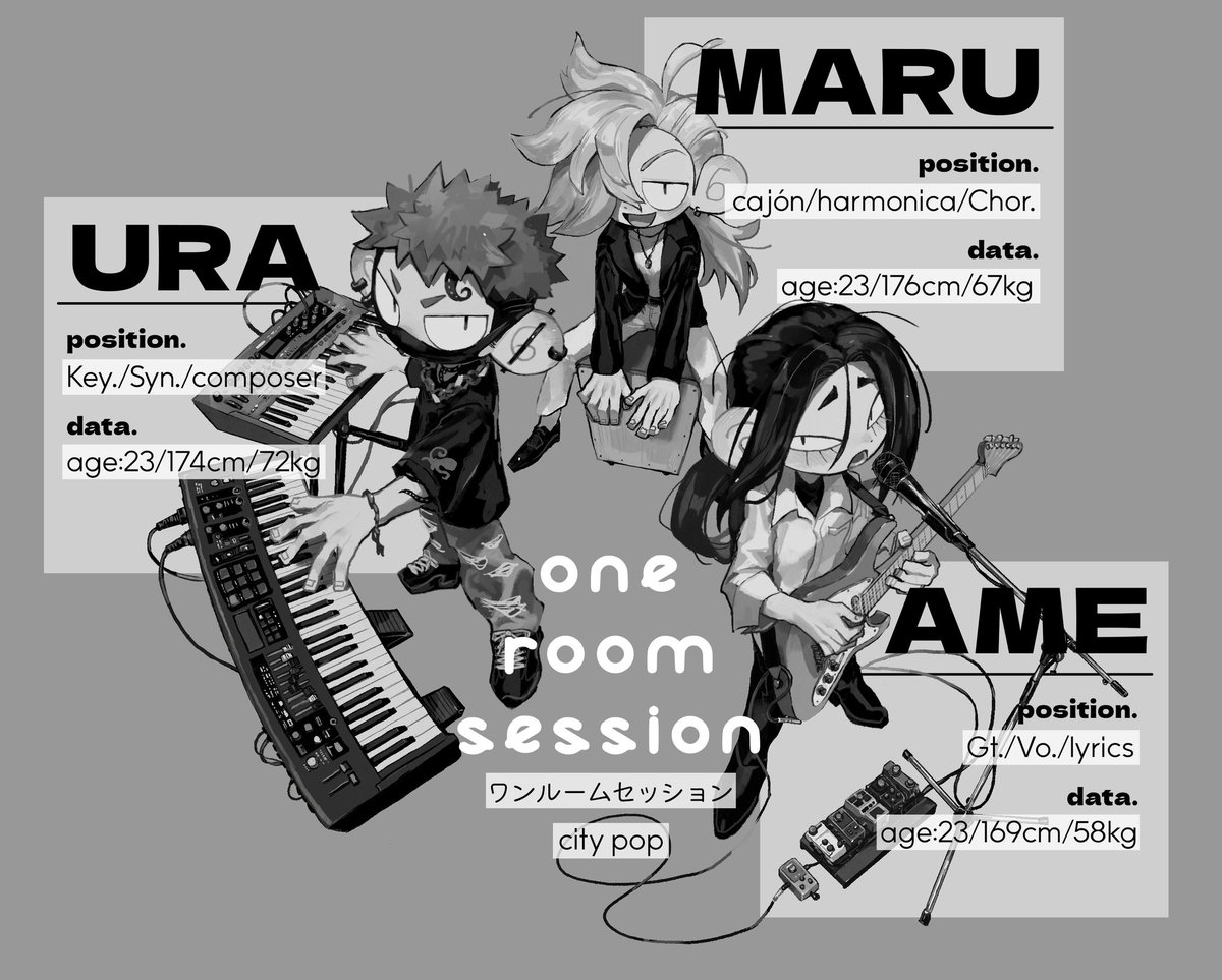 rn_9j's tweet image. #TotosonarOCs
𝗼𝗻𝗲 𝗿𝗼𝗼𝗺 𝘀𝗲𝘀𝘀𝗶𝗼𝗻メンバー紹介