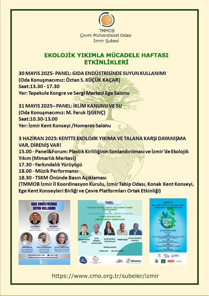 EKOLOJİK YIKIMLA MÜCADELE HAFTASI ETKİNLİKLERİ