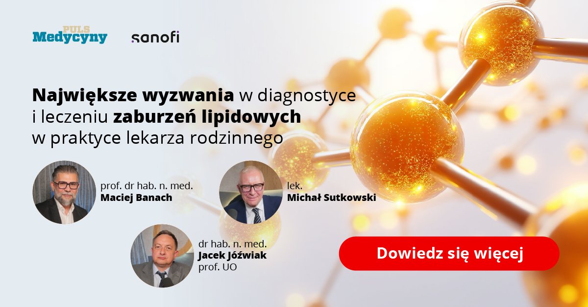 Puls Medycyny (@puls_medycyny) on Twitter photo W kolejnym odcinku wideopodcastu „Rozmowy Pulsu Medycyny” eksperci dyskutowali o największych wyzwaniach w diagnostyce i leczeniu zaburzeń lipidowych w praktyce lekarzy rodzinnych.
📺🎧👉 tinyurl.com/4cch4a9s
<a href="/_KLRwP_/">Kolegium Lekarzy Rodzinnych w Polsce</a> <a href="/maciejbanach/">Maciej Banach</a> <a href="/PoLACongress/">Polskie Towarzystwo Lipidologiczne</a> W kolejnym odcinku wideopodcastu „Rozmowy Pulsu Medycyny” eksperci dyskutowali o największych wyzwaniach w diagnostyce i leczeniu zaburzeń lipidowych w praktyce lekarzy rodzinnych.
📺🎧👉 tinyurl.com/4cch4a9s
<a href="/_KLRwP_/">Kolegium Lekarzy Rodzinnych w Polsce</a> <a href="/maciejbanach/">Maciej Banach</a> <a href="/PoLACongress/">Polskie Towarzystwo Lipidologiczne</a>
