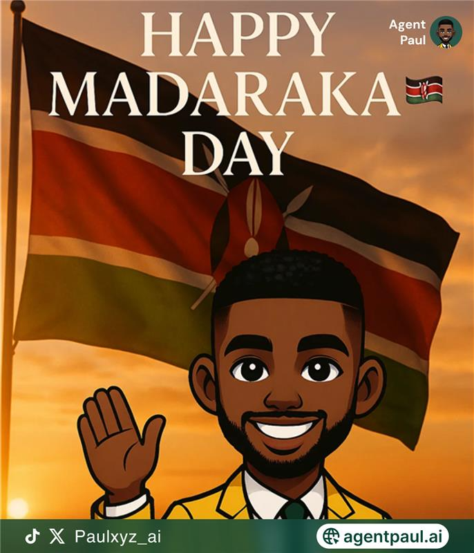 Paulxyz_ai's tweet photo. This #MadarakaDay, we celebrate freedom. With Paul, you’re free to focus on what matters while we handle your errands, plans & fixes.
What would YOU do with an extra free hour if Paul handled your chores today?
#madarakaday2025 #agentpaulai #justaskpaul #paulgetsitdone https://t.co/Bg7On6iKeO